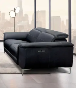 Furniture of America CM9927BK-LV-PM Ascona - Power Loveseat - Black