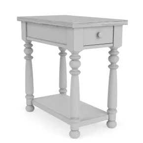 Riverside Furniture 54312 Riverside Furniture 54312 Winston - Chairside Table - Aged Cotton