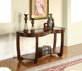 Furniture of America CM4336S Crystal Falls - Sofa Table - Dark Cherry