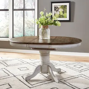 Liberty Furniture 186W-CD-GTS Liberty Furniture 186W-CD-GTS Carolina Crossing - Gathering Table - White / Antique Honey