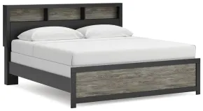 Ashley Furniture PCB1118B6 Ashley Furniture PCB1118B6 Broachmyn - King Bookcase Bed - Black / Gray