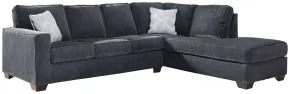 Ashley Furniture 87213S2 Ashley Furniture 87213S2 Altari - Right Arm Facing Chaise 2 Pc Sectional - Slate
