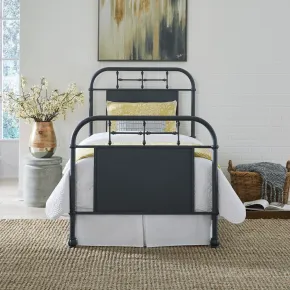 Liberty Furniture 179-BR17HFR-N Liberty Furniture 179-BR17HFR-N Vintage Series - Full Metal Bed - Navy