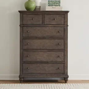 Liberty Furniture 104G-BR41 Liberty Furniture 104G-BR41 Twin Lakes - 5 Drawer Chest - Gray