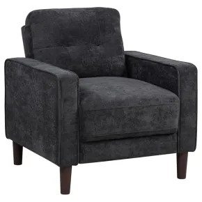 Coaster Fine Furniture 509983 Bowen II - Fabric Upholstered Track Arm Chair - Steel Gray