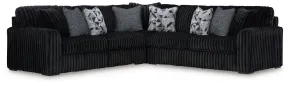 Ashley Furniture 98103S6 Ashley Furniture 98103S6 Midnight-Madness - 3-Piece Sectional - Onyx