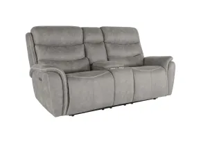 New Classic U092-25P2-GRY Kamari - Console Loveseat With Power Headrest & Footrest - Gray