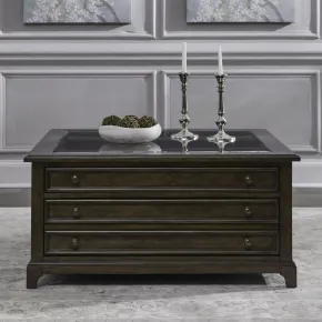 Liberty Furniture 512-OT1011 Arden Road - Square Collector Cocktail Table - Satin Cherry