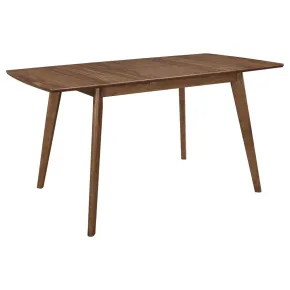 CoasterEveryday 108080 Alfredo - Extension Leaf Dining Table - Natural Walnut