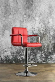 Furniture of America CM-BR6917RD Corfu - Bar Stool - Red