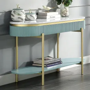Furniture of America CM4412GR-S Koblenz - Sofa Table - Light Teal