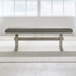 Liberty Furniture 528-C9001B Hallendale - Upholstered Dining Bench - Gravel Wash