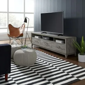 Liberty Furniture 581-TV76 Liberty Furniture 581-TV76 Mercury - 76" TV Console - Driftwood Gray