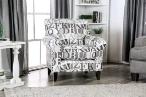 Furniture of America SM8330-CH-LT Verne - Chair - Pattern