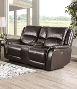 Furniture of America CM9910ES-LV-PM-PK Gorgius - Power Loveseat - Espresso