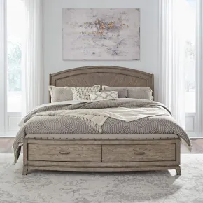 Liberty Furniture 805-BR-QPBS Liberty Furniture 805-BR-QPBS Avalon - Queen Panel Storage Bed - Burnished Beige