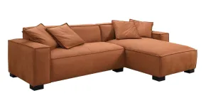 Intercon SY-SC-CRTRAF-RST-RAF Intercon SY-SC-CRTRAF-RST-RAF Carter - Right Side Facing Chaise - Aumerry New Buck Rust