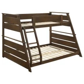 Coaster Fine Furniture 460593 Holden - Wood Veneer Twin Over Full Bunk Bed - Walnut