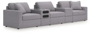 Ashley Furniture 92104S64 Ashley Furniture 92104S64 Modmax - 5-Piece Sectional With Audio System And With Storage Console - Granite