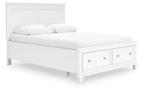Ashley Furniture B680B20 Ashley Furniture B680B20 Fortman - Queen Panel Storage Bed - White
