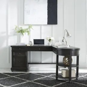Liberty Furniture 879-HO-OLSD Harvest Home - L Shaped Desk - Chalkboard