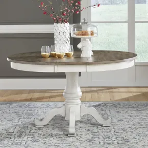 Liberty Furniture 303W-CD-PED Ocean Isle - Pedestal Table - Antique White