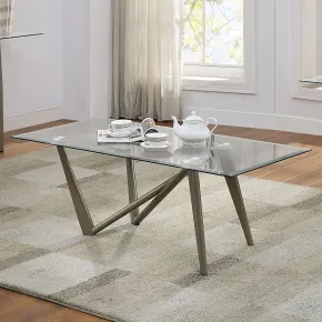 Furniture of America CM4284S-TABLE Villarsglane - Sofa Table - Pearl Silver