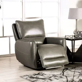 Furniture of America CM9921GY-CH-PM Phineas - Power Recliner - Gray