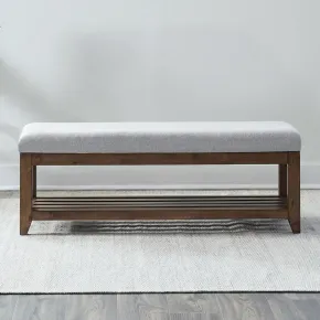 Liberty Furniture 936-C9001B Shaker Lakes - Upholstered Dining Bench - Harvest Brown