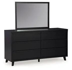 Ashley Furniture B1013B11 Danziar - Dresser And Mirror - Black