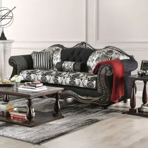 Furniture of America SM6432-SF Ronja - Sofa - Black