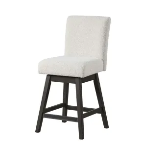 New Classic D4125-28-WHT New Classic D4125-28-WHT High Line - Swivel Counter Chair (Set of 2) - White