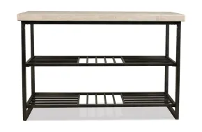 Riverside Furniture 77715 Riverside Furniture 77715 Capri - Console Table - Alabaster Travertine