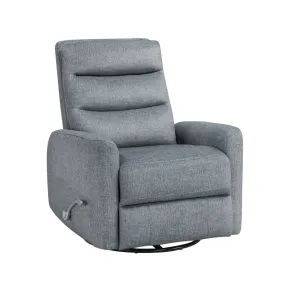 New Classic U2518-14-FGY New Classic U2518-14-FGY Takami - Swivel Recliner - Granite Poly