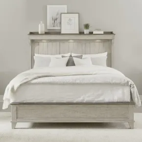 Liberty Furniture 457-BR-KMT Liberty Furniture 457-BR-KMT Ivy Hollow - King Mantle Bed - Weathered Linen / Dusty Taupe