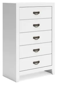 Ashley Furniture B427-46 Binterglen - Five Drawer Chest - White