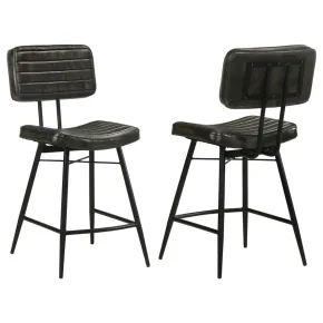 CoasterElevations 110659 Partridge - Leather Counter Chair (Set of 2) - Antique Espresso