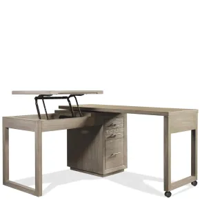 Riverside Furniture 39632 Riverside Furniture 39632 Prelude - Swivel Lift Top L-Desk - Light Brown