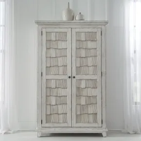 Liberty Furniture 237-BR43 River Place - Armoire - Riverstone White & Tobacco
