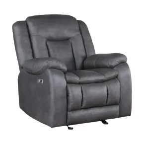 New Classic U2505-13P1-DGY New Classic U2505-13P1-DGY Morello - Glider Recliner With Power Footrest - Gray
