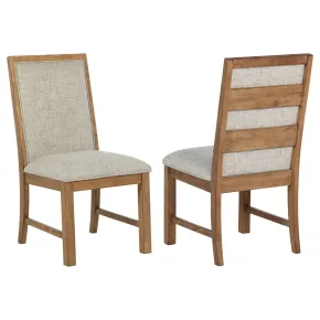 Coaster Fine Furniture 109102 Bruner - Upholstered Dining Side Chair (Set of 2) - Brown