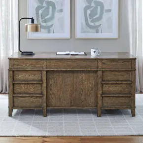 Liberty Furniture 930-HO-JED Carolina Park - Jr Executive Desk - Amber Brown