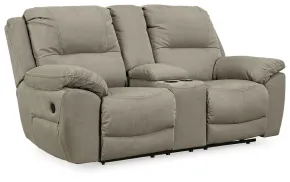 Ashley Furniture 5420394 Next-Gen Gaucho - DBL Rec Loveseat w/Console - Putty