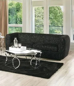 Furniture of America FM61001BK-SF Verdal - Sofa - Black