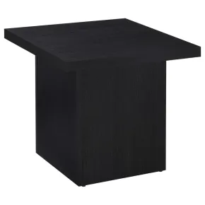 Coaster Fine Furniture 706277 Devar - Square Engineered Laminate End Side Table - Black
