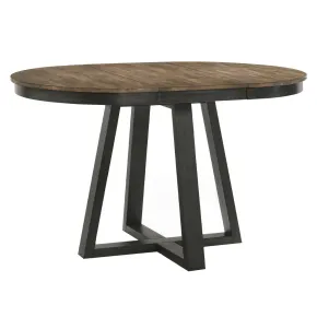 Intercon HP-TA-4260G-BBP-C Harper - Round Counter Table - Brushed Brown / Pecan