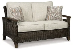 Ashley Furniture P750-835 Paradise Trail - Loveseat w/Cushion - Medium Brown
