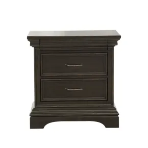 Pulaski Furniture P012140 Caldwell - 2 Drawer Nightstand - Smoked Molasses