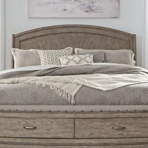Liberty Furniture 805-BR24H Avalon - King Panel Headboard - Burnished Beige