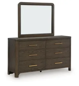 Ashley Furniture PCB843B1 Ashley Furniture PCB843B1 Radkin - Dresser And Mirror - Burnished Brown